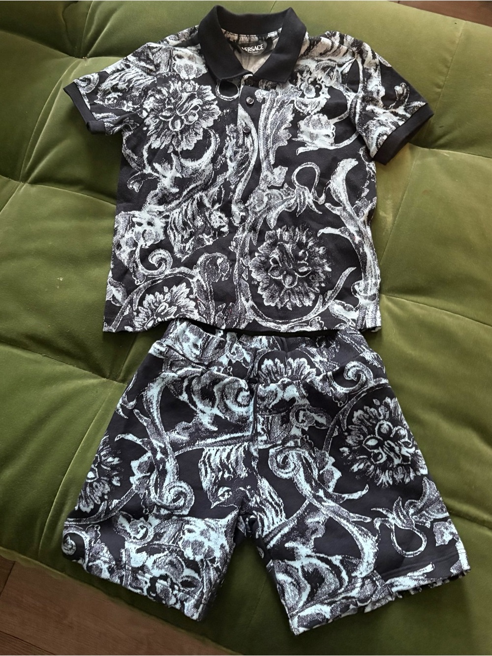 Versace short set 36 months boys